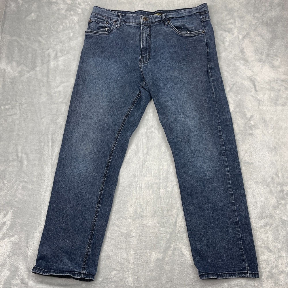 Urbanstar Estilo Jeans Mens 38x29 Blue Denim Stretch Streetwear Straight‎ Leg